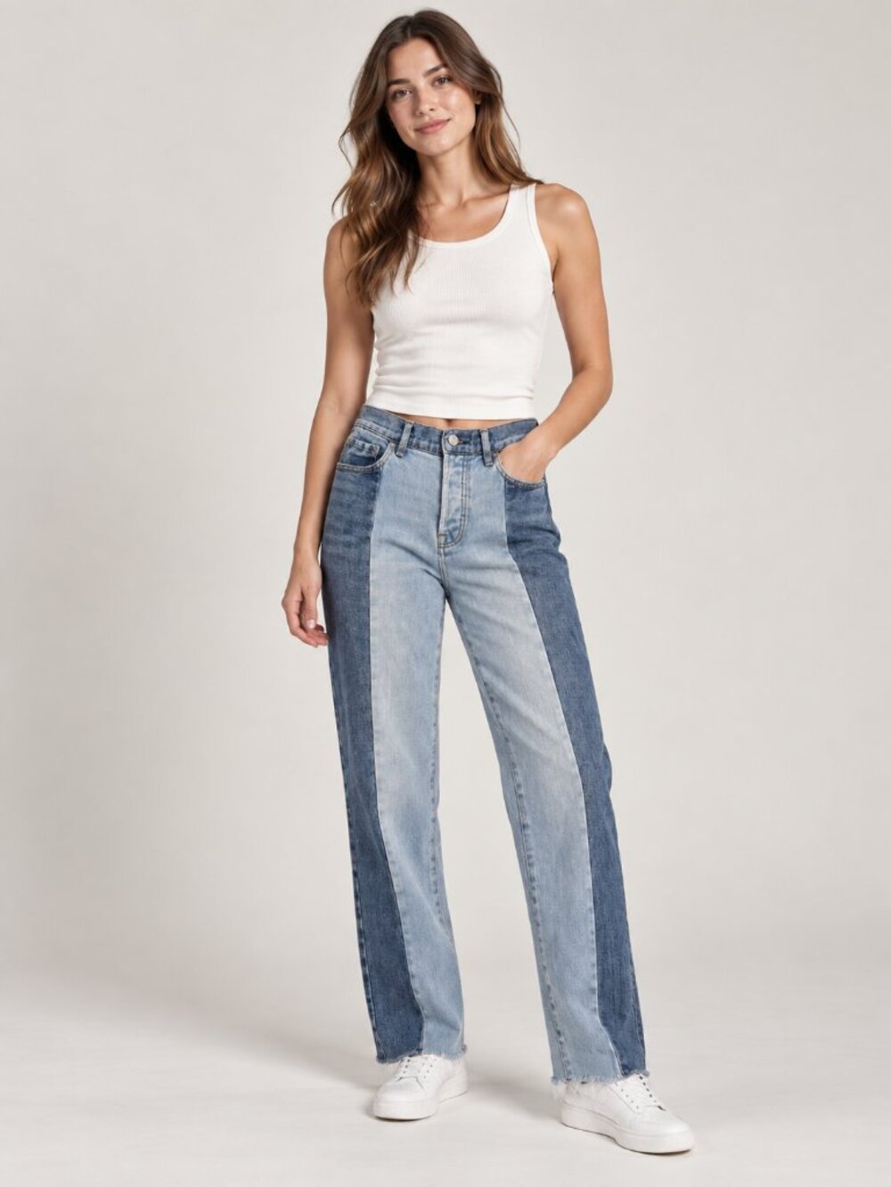 PacSun Two Tone Blue Jeans